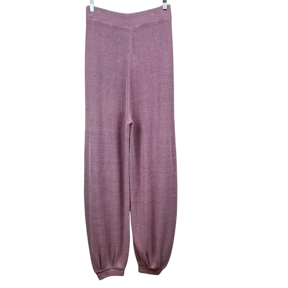 NEW Free People Beach Check It Out Sweater Pants in Floral Dust Combo Lg Comfort - Picture 4 of 16